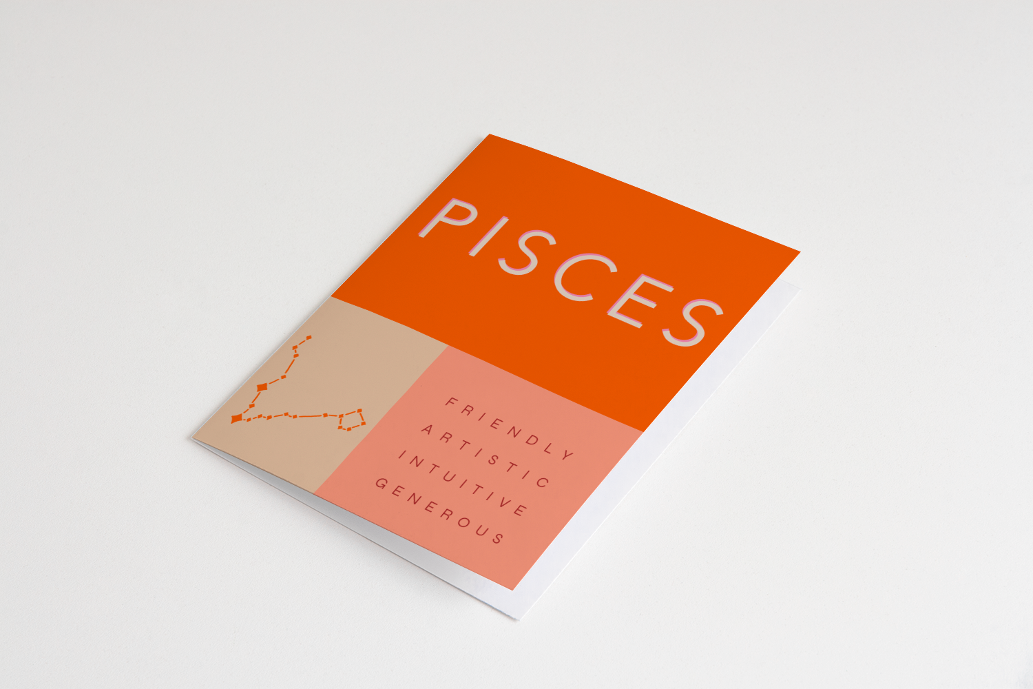 Pisces Zodiac Card
