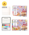 Dessert-Themed  Watercolor Coloring Club Box