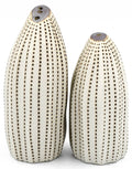 SP069W23 Seda Handcrafted Porcelain Salt and Pepper Shaker Set