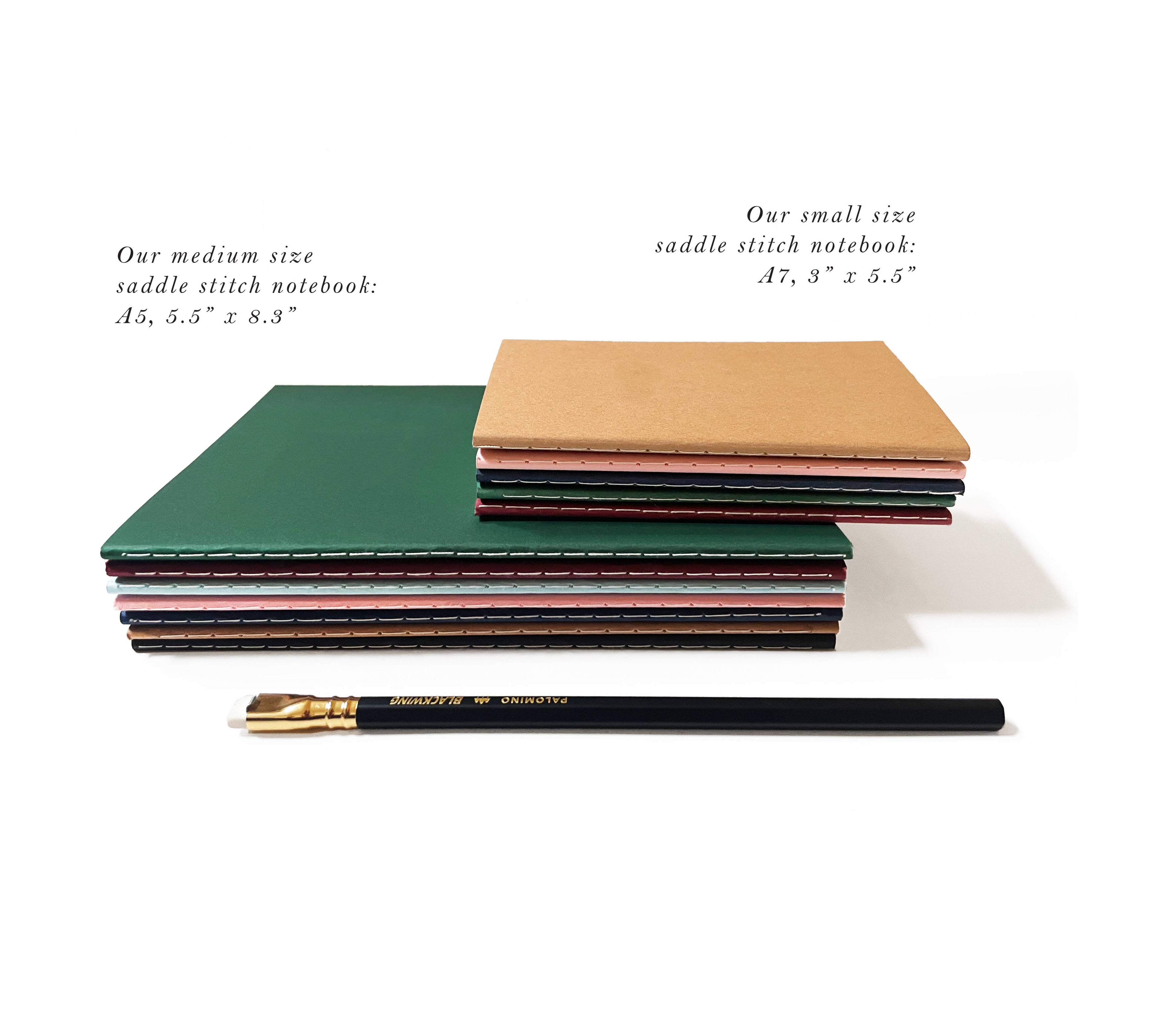 Blank Mini Saddle Stitch Notebooks | Stitched Booklets: Kraft