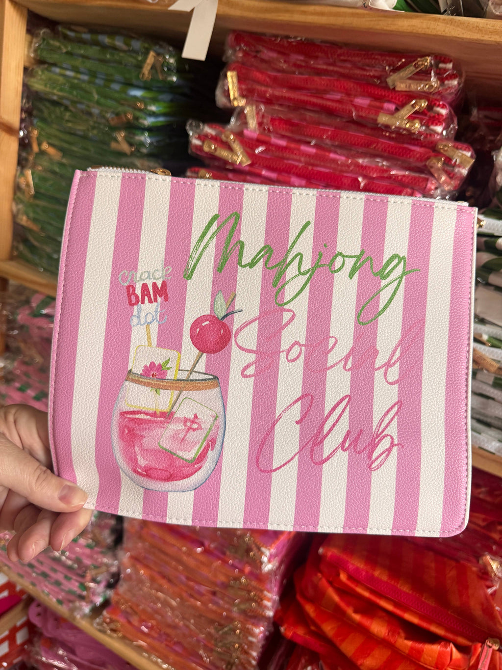 Mahjong Pouch | Mahjong Social Club Mahjong gift | 2 styles