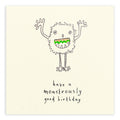Birthday Monster Card – Handfinshed UK Real Pencil Shavings