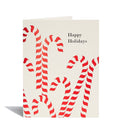 Red Foil Candy Canes | Happy Holidays