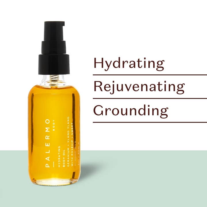 2oz | Hydrating Body Oil - Geranium + Ylang Ylang