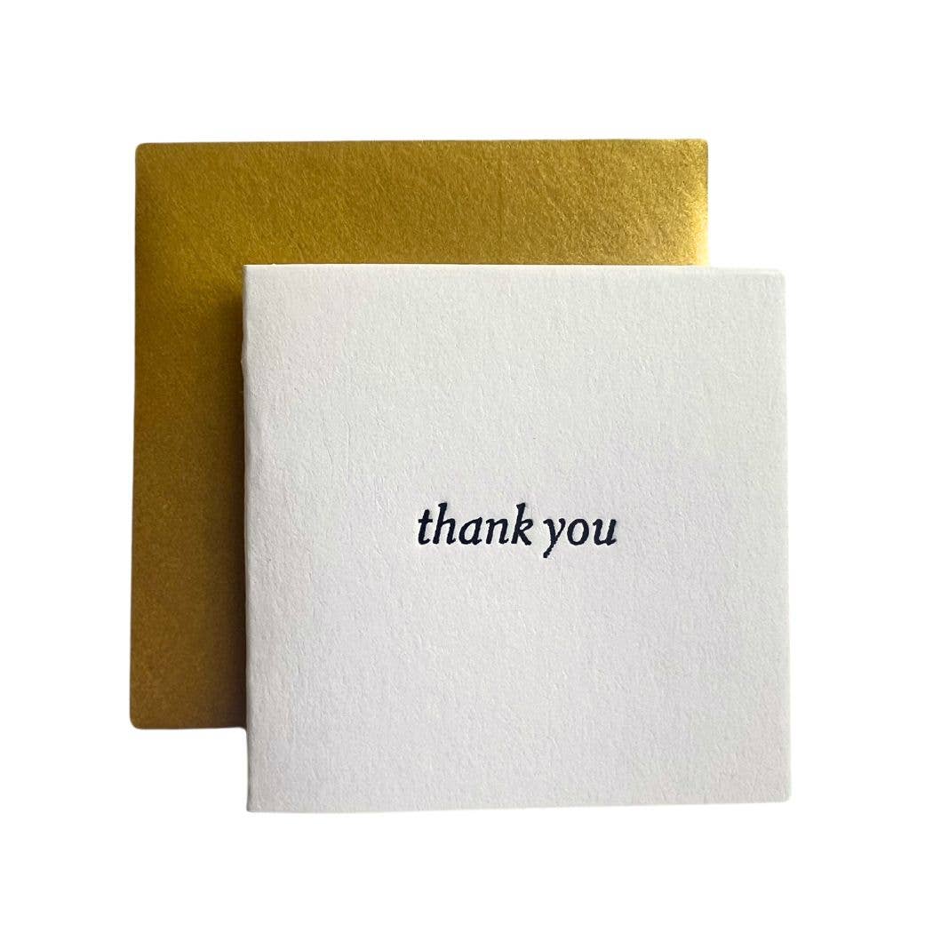 Thank You Text Tiny Card