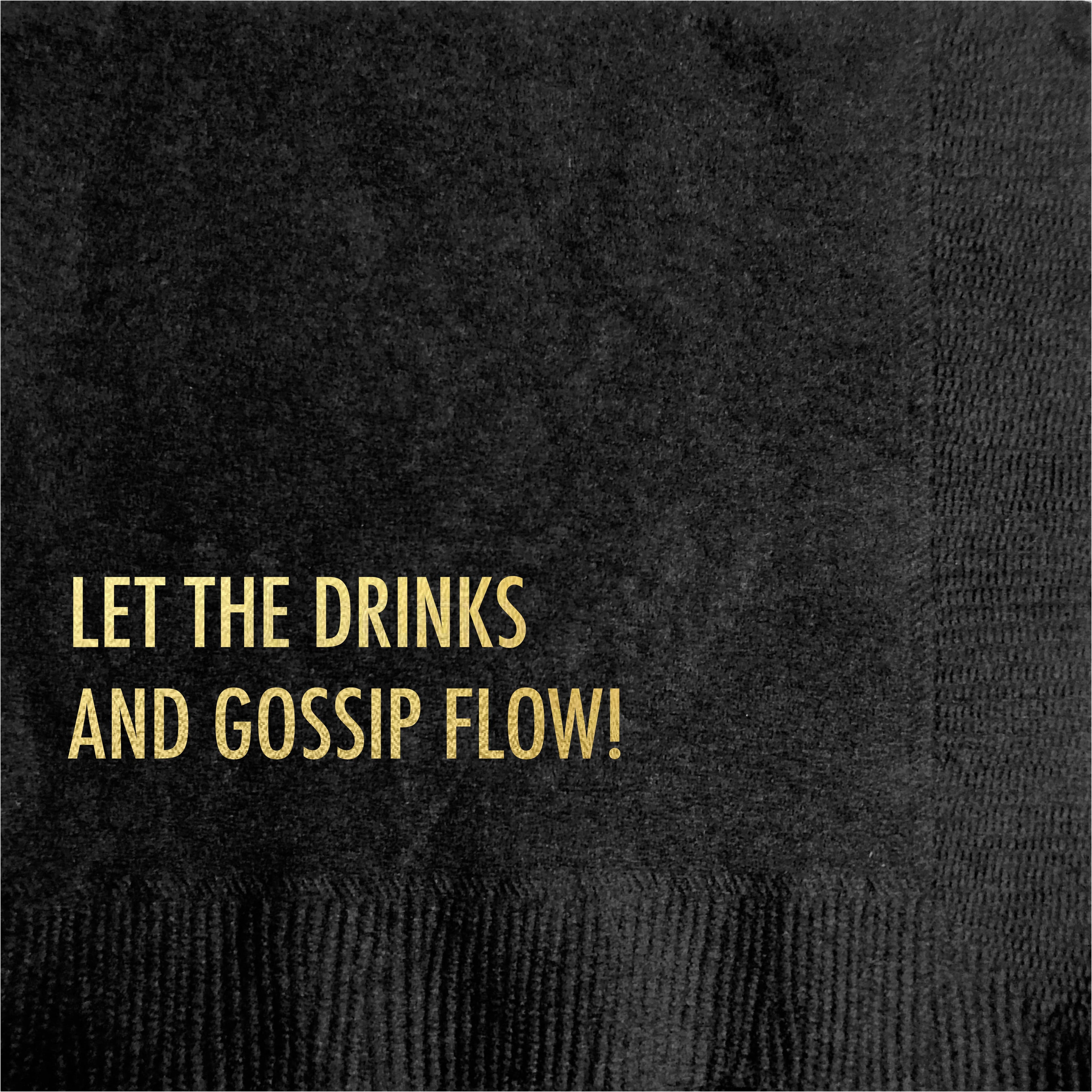 Gossip Flow - Funny Cocktail Napkin
