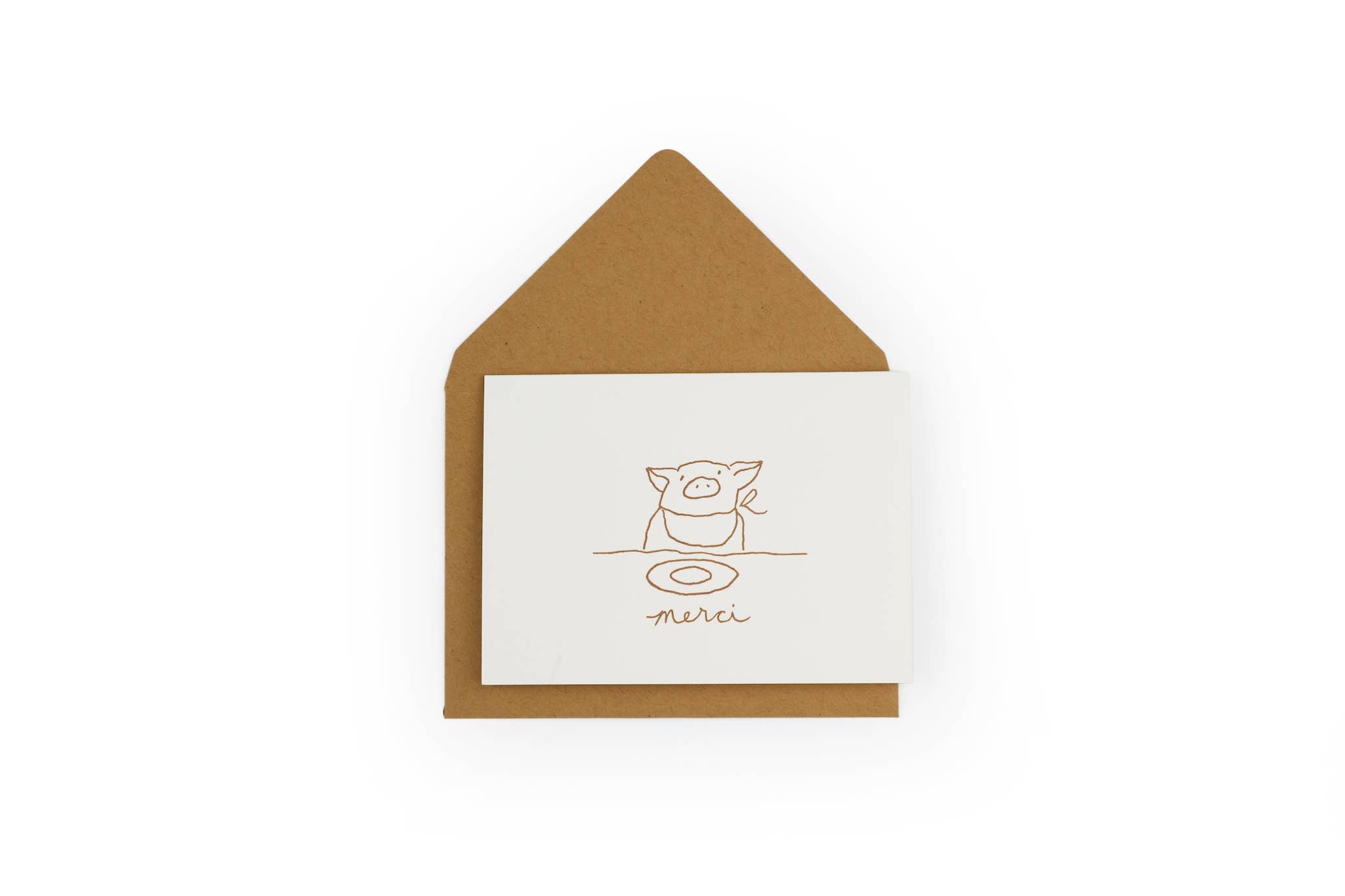 Merci pig notecard