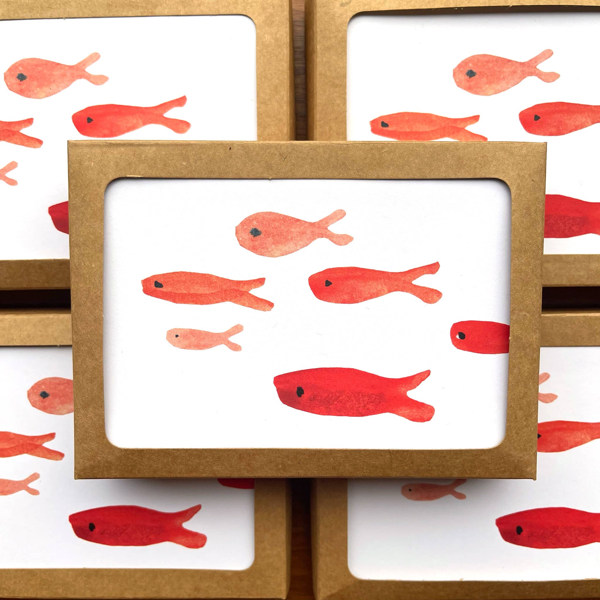 Red Fish / Boxed Blank Note Cards