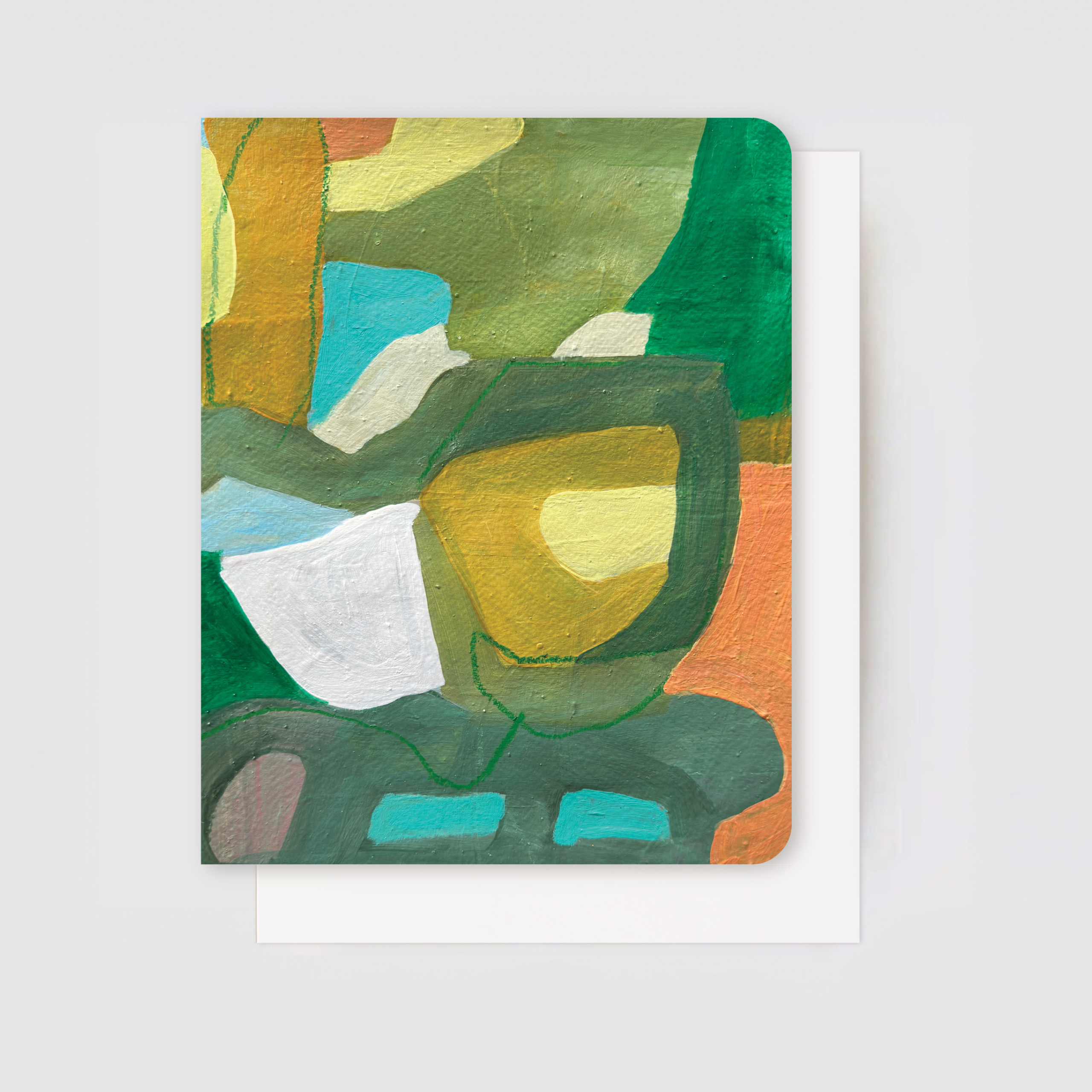 Dynamic and Vibrant  Art Card Set - Abstracts IV (5 Cards)