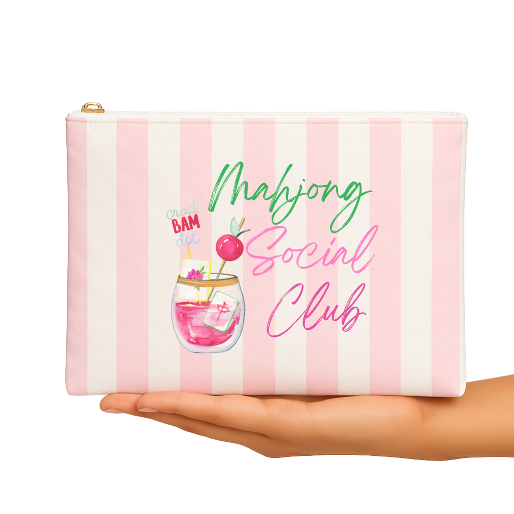 Mahjong Pouch | Mahjong Social Club Mahjong gift | 2 styles