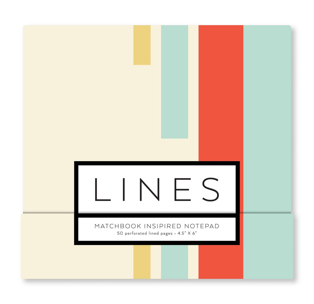 Simple Lines – Matchbook Inspired Notepad