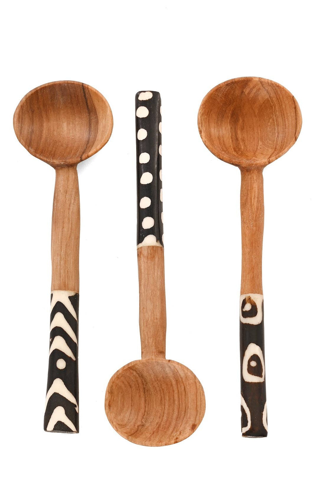 Hand Carved African Olive Coffee Spoon