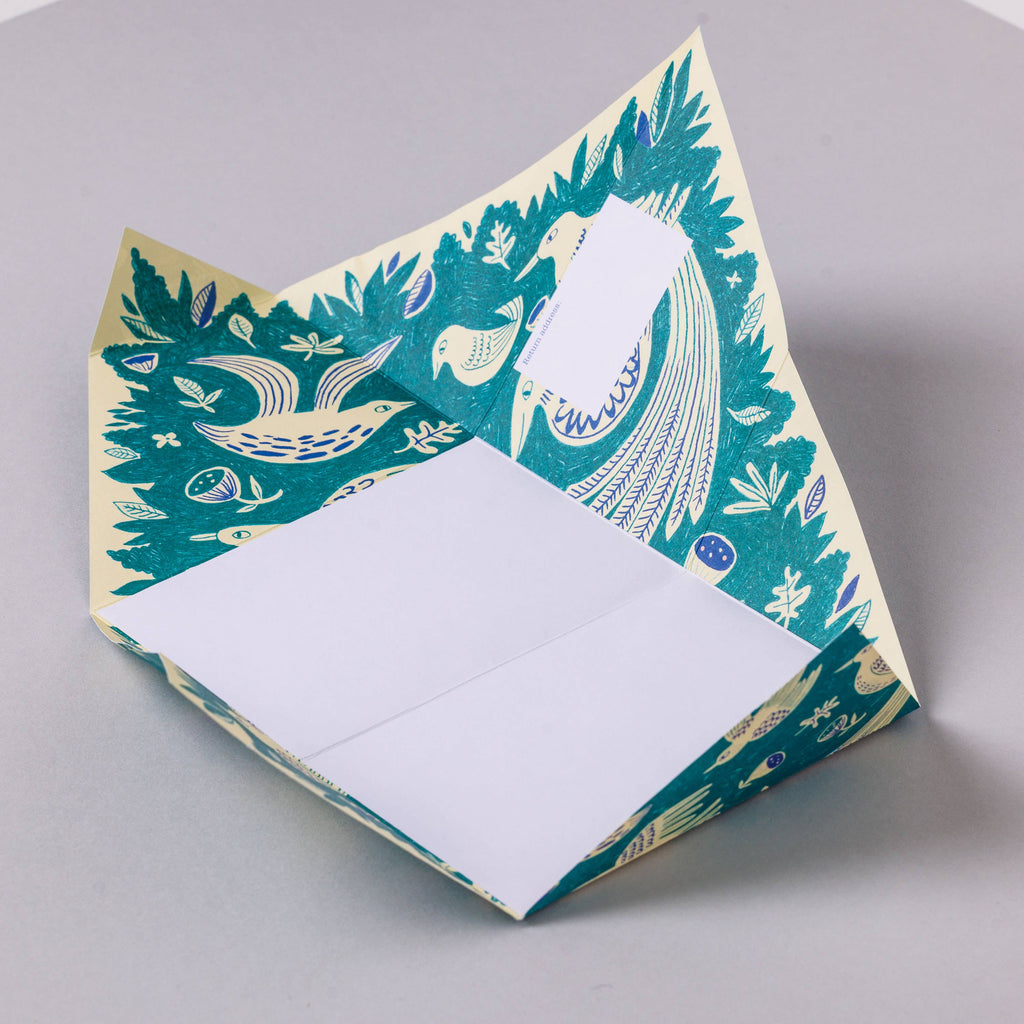 Fig & Feather Pigeon, Folding Letter Set – Pack of 6 Letters