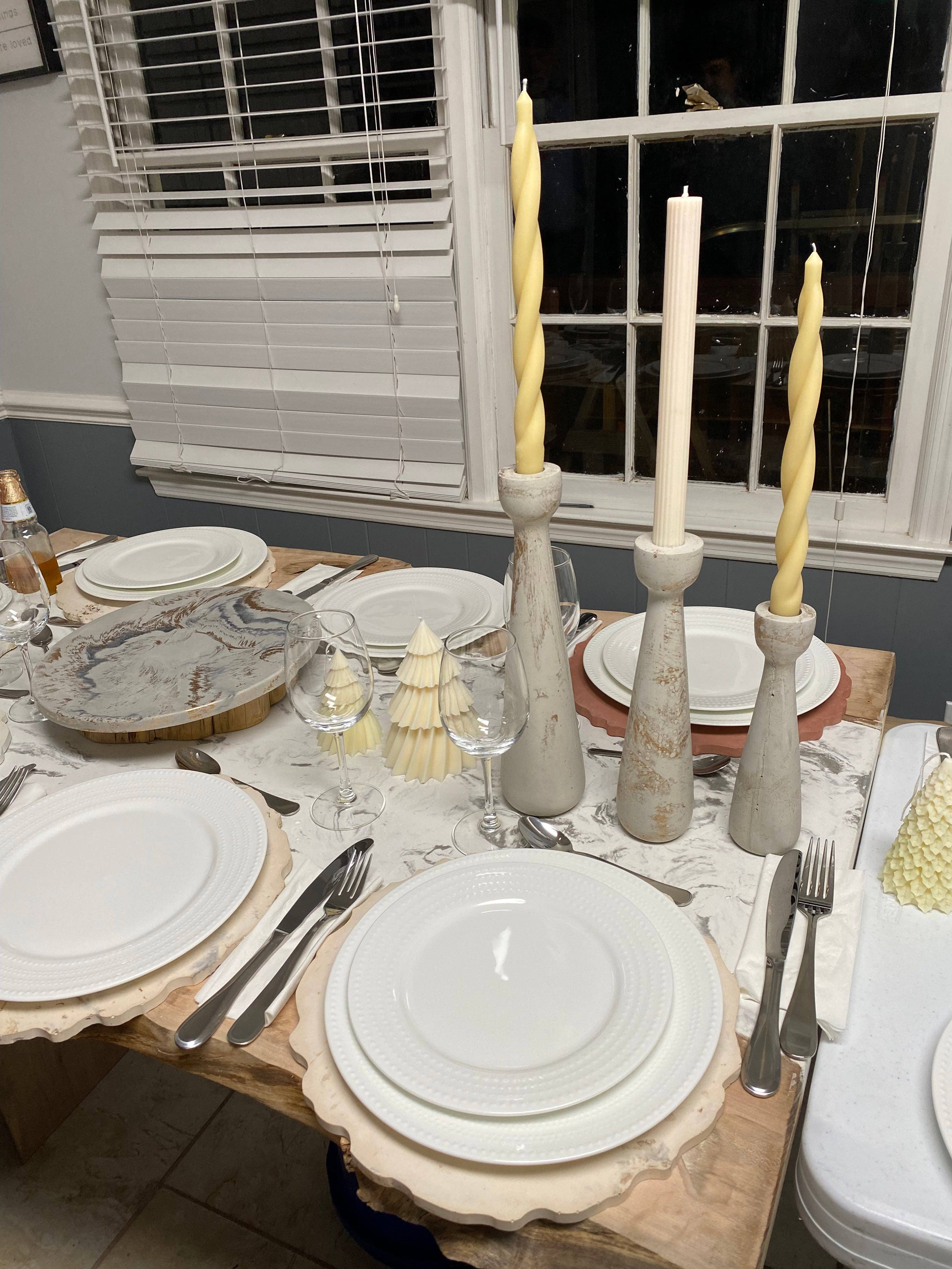 Candelabras- Taper Candle Trio |Taper Candle Holder Set of 3