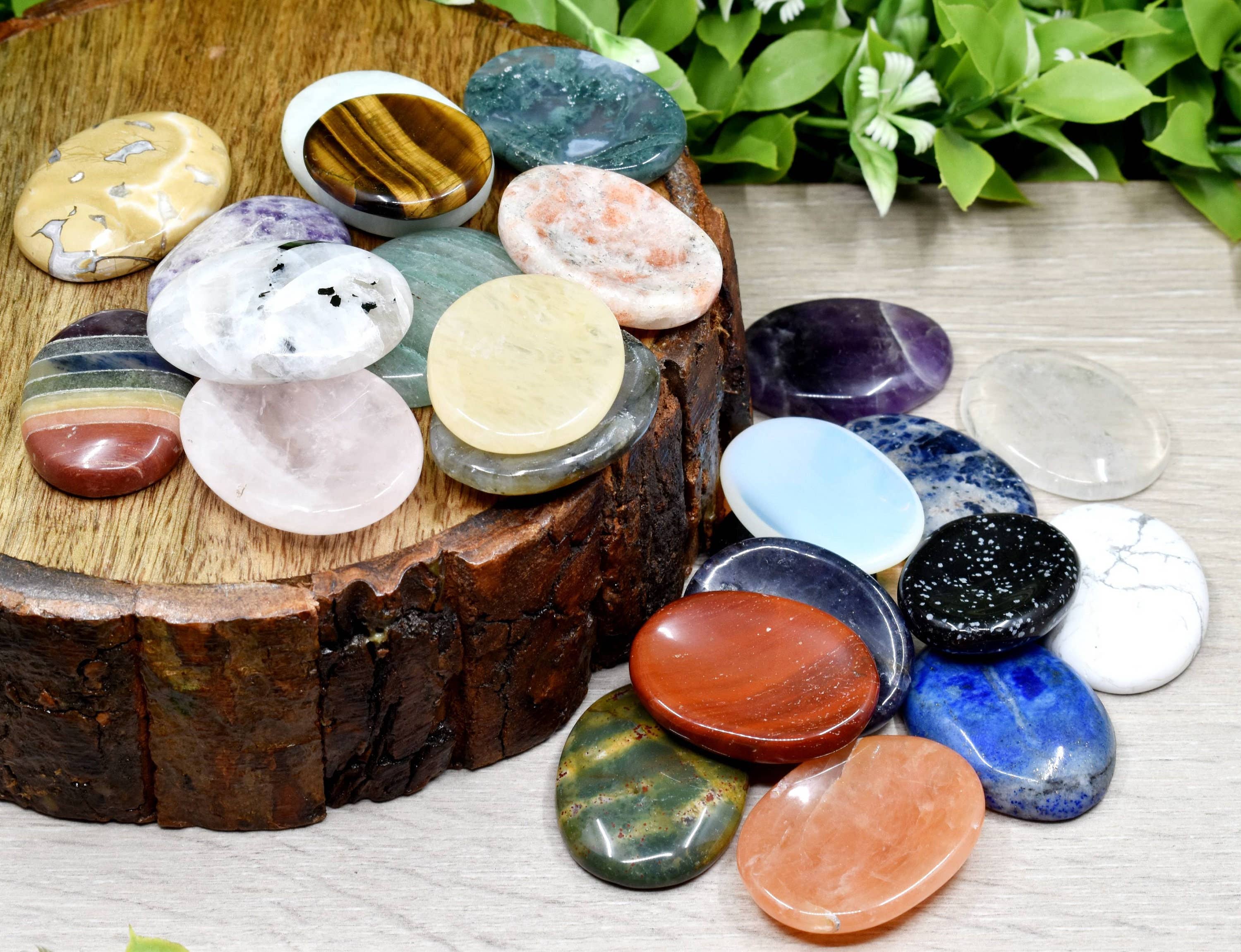 Gemstone Worry Stones | Palm Stone | Thumb Stone