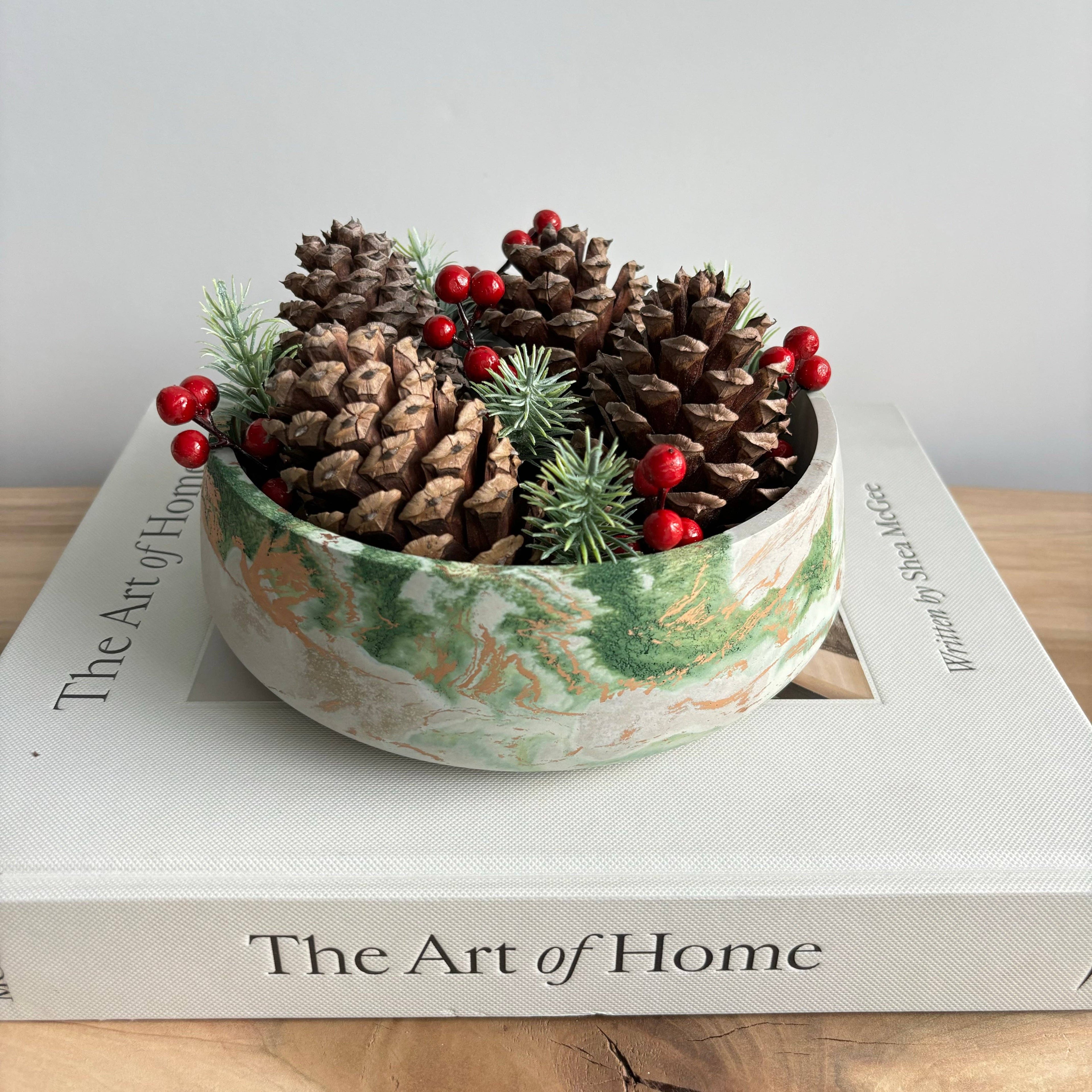 Daza - Decorative Concrete Bowl | Centerpiece Bowl