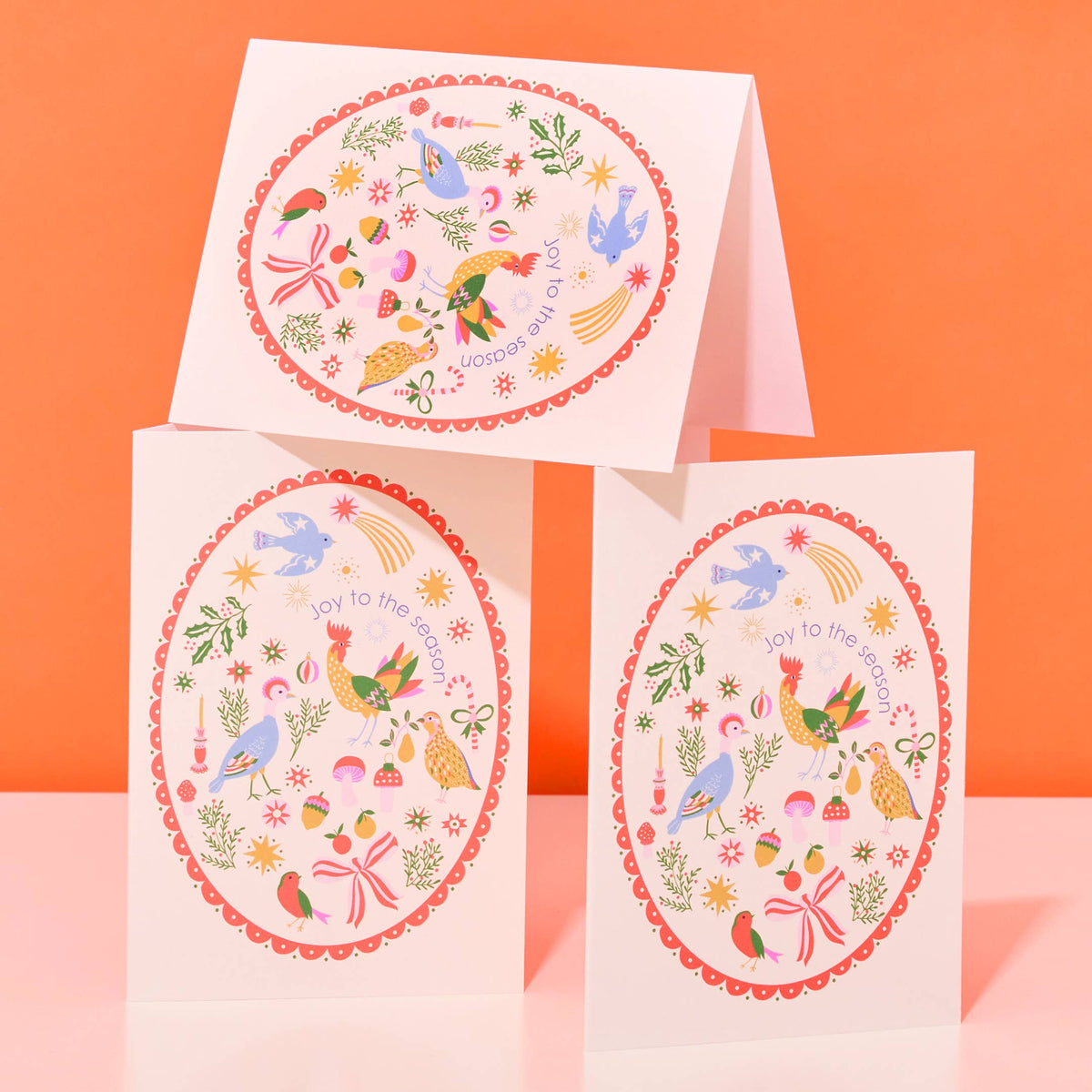 Joy To The Season Illustrated Christmas Greetings Card