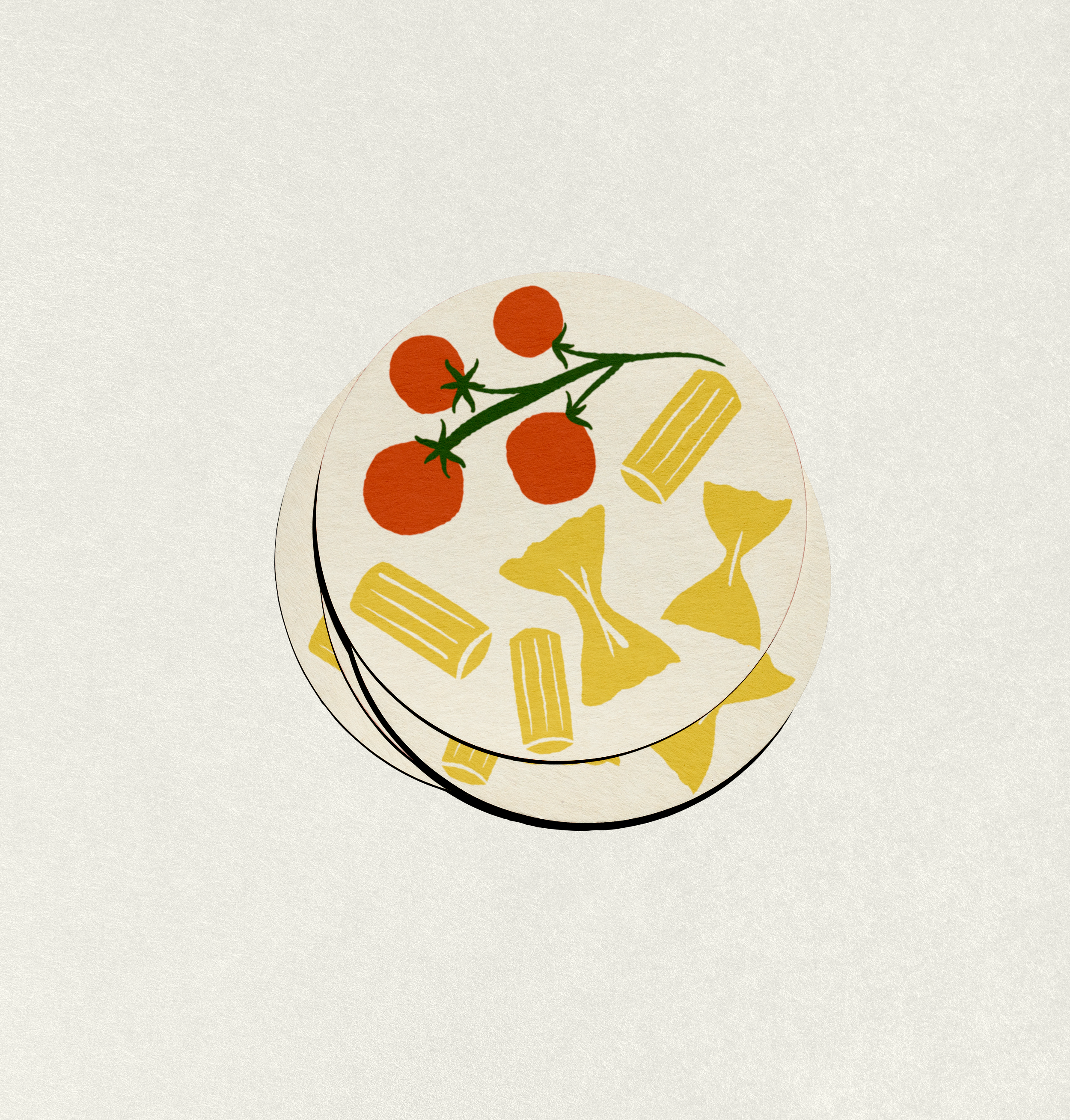 Pasta Dinner Coaster Set