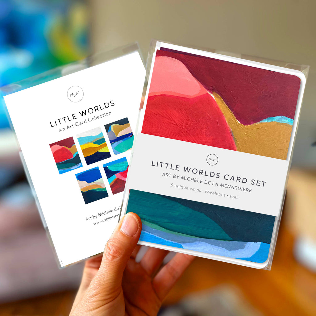 Modern Art Card Set – Little World (5 Cards)