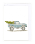 "Christmas Bronco" Greeting Card | Holiday Card
