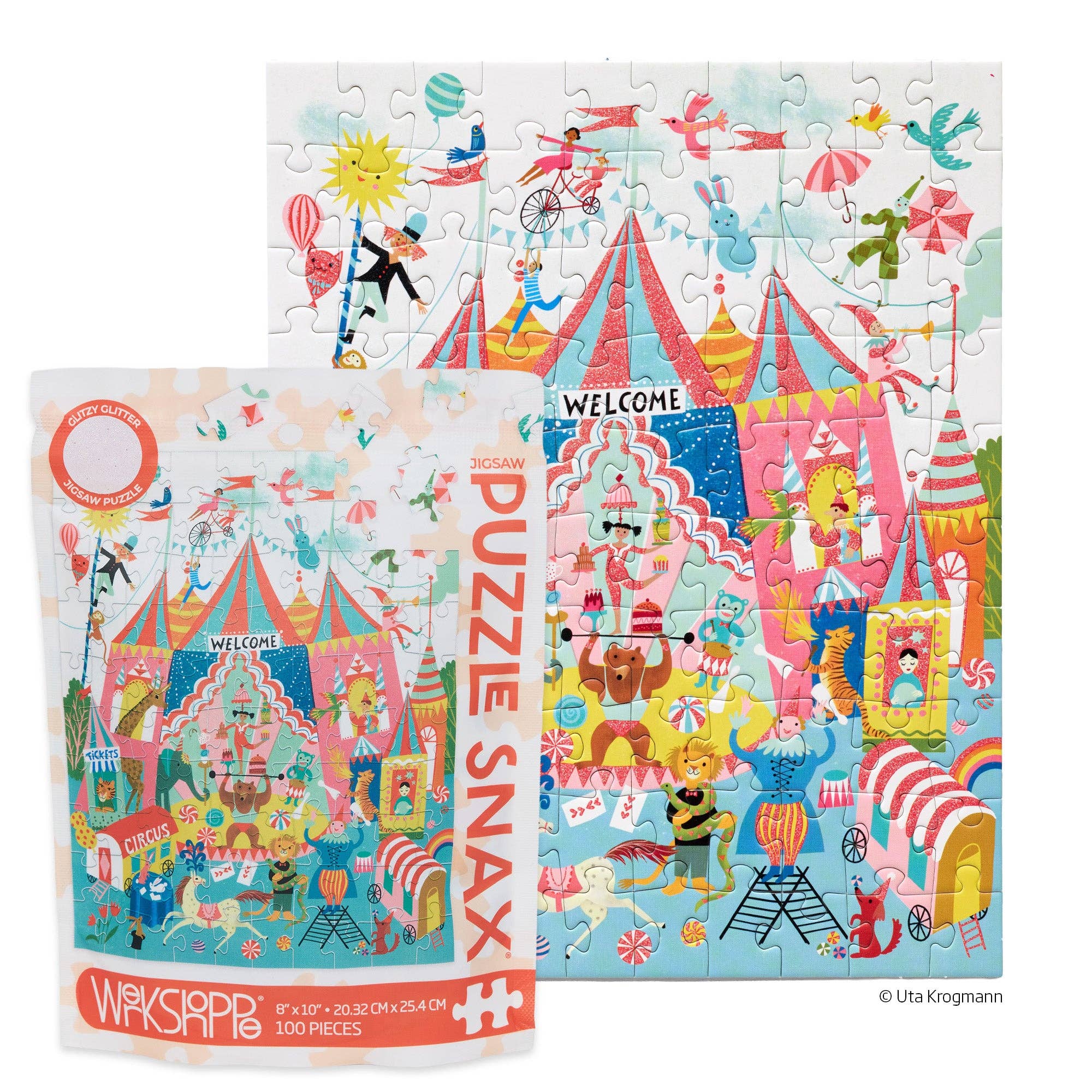 Colorful Circus 100 Piece Puzzle Snax Kids Birthday Gift