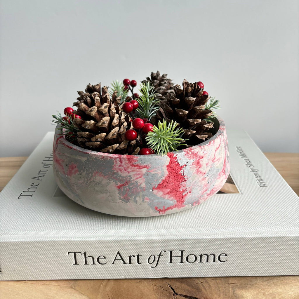 Daza - Decorative Concrete Bowl | Centerpiece Bowl