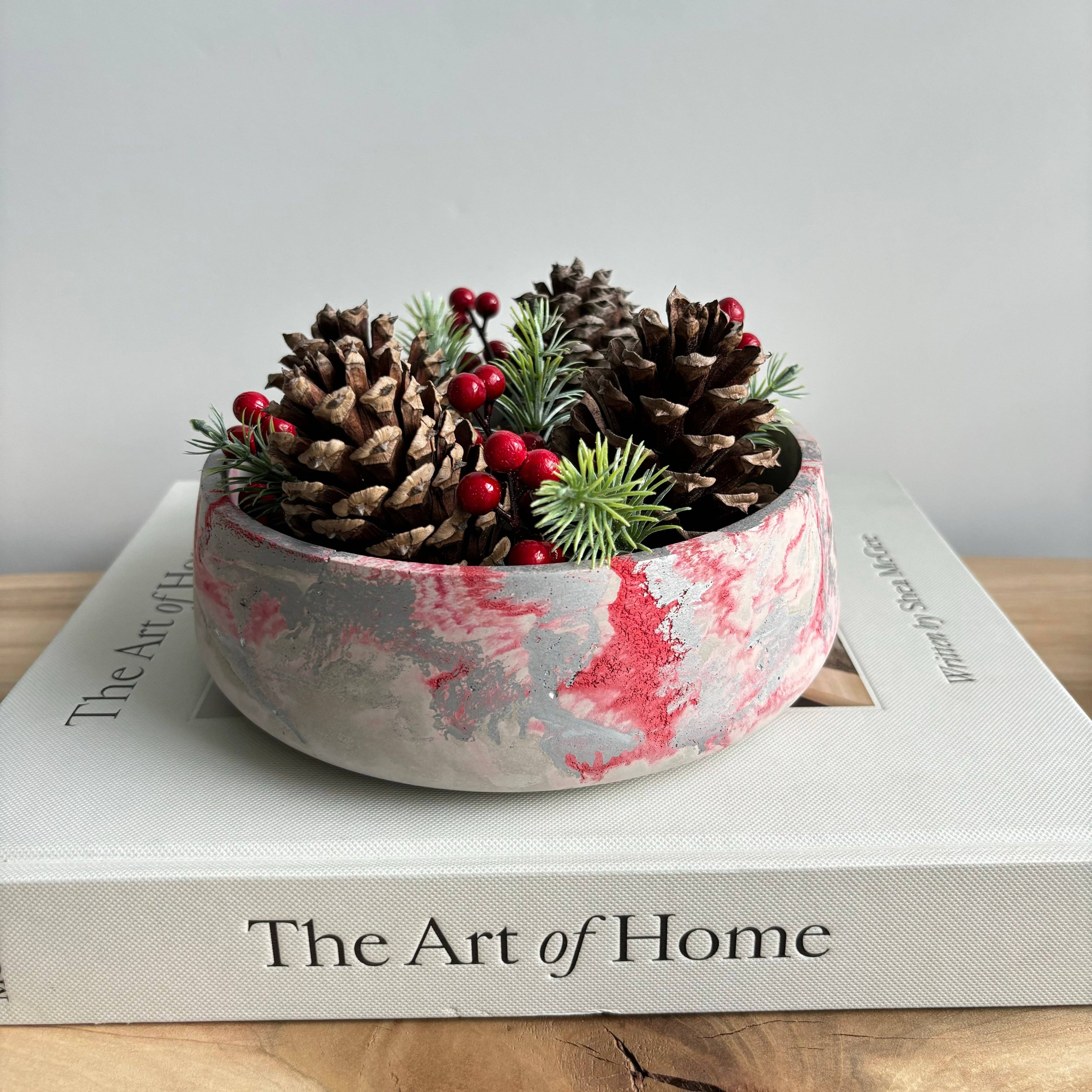 Daza - Decorative Concrete Bowl | Centerpiece Bowl