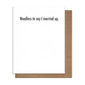 Married Up - Anniversary Card
