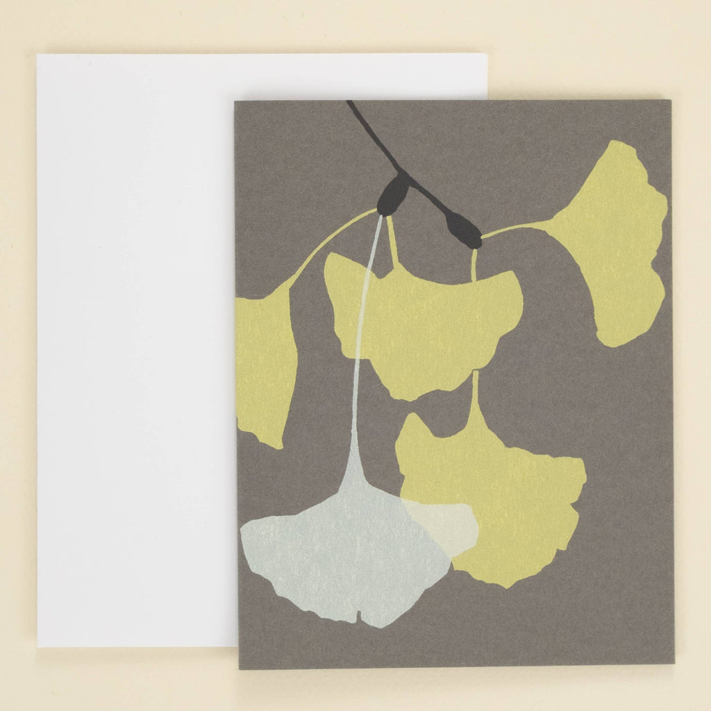 Ginkgo leaves card