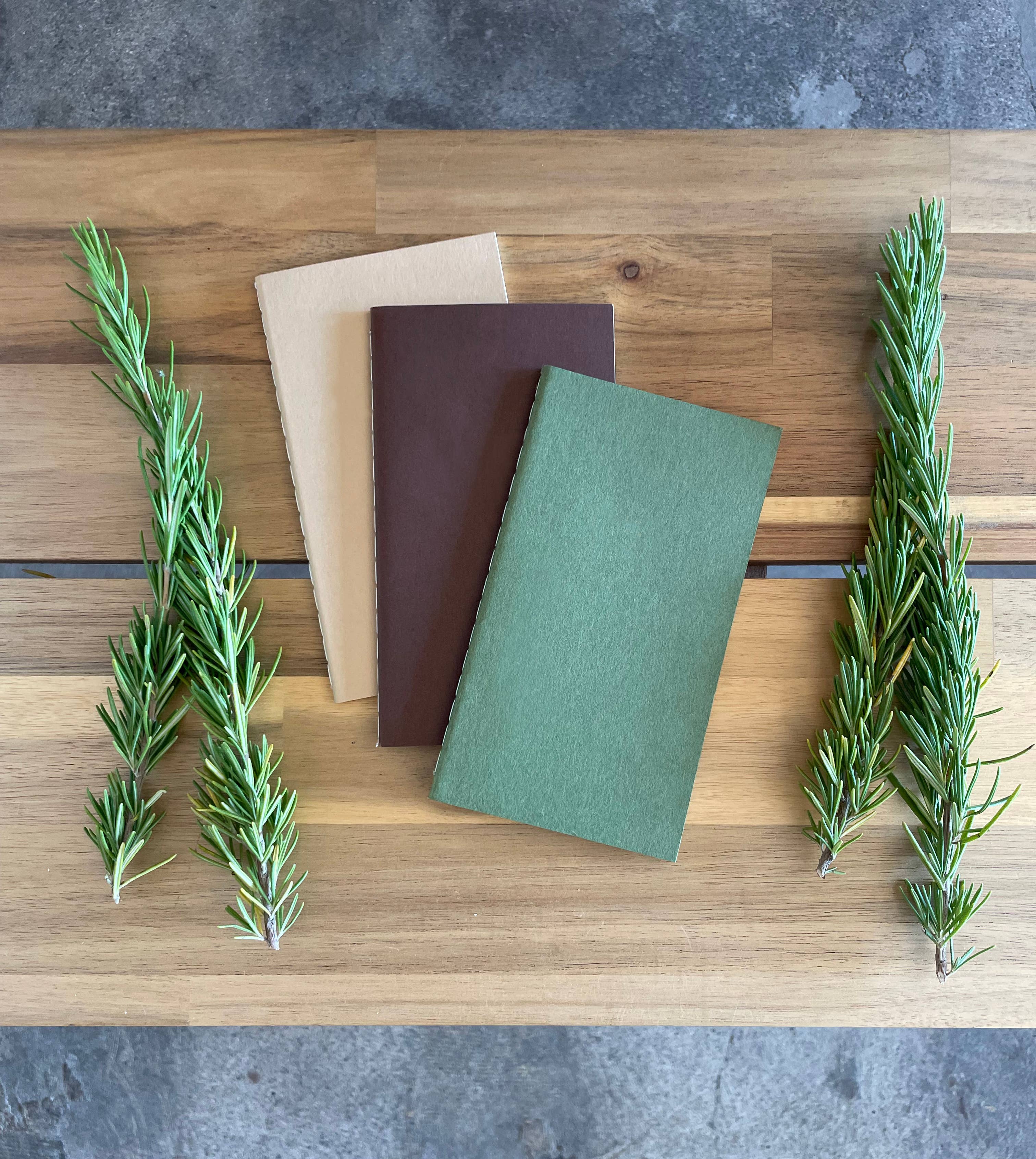 Blank Mini Saddle Stitch Notebooks | Stitched Booklets: Persimmon