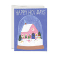 Snowman Village greeting card
