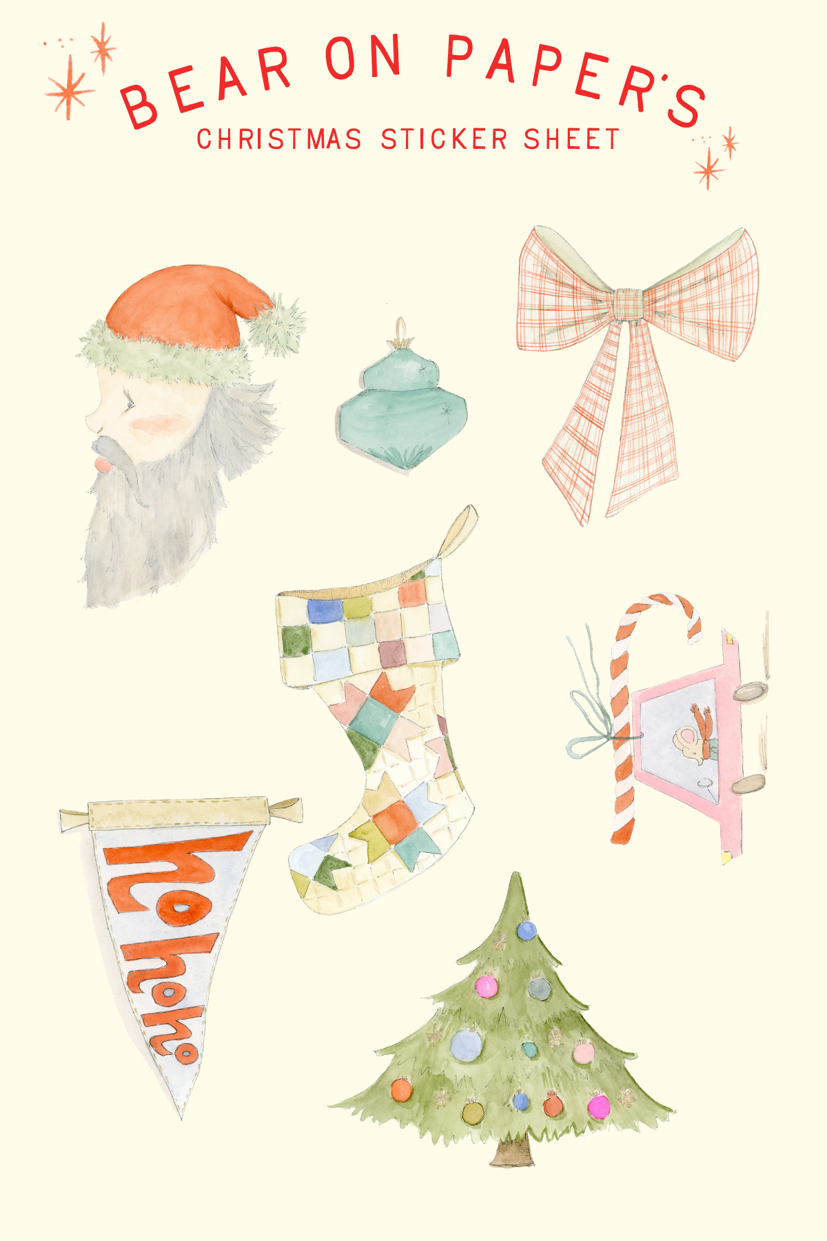 Christmas Sticker Sheet