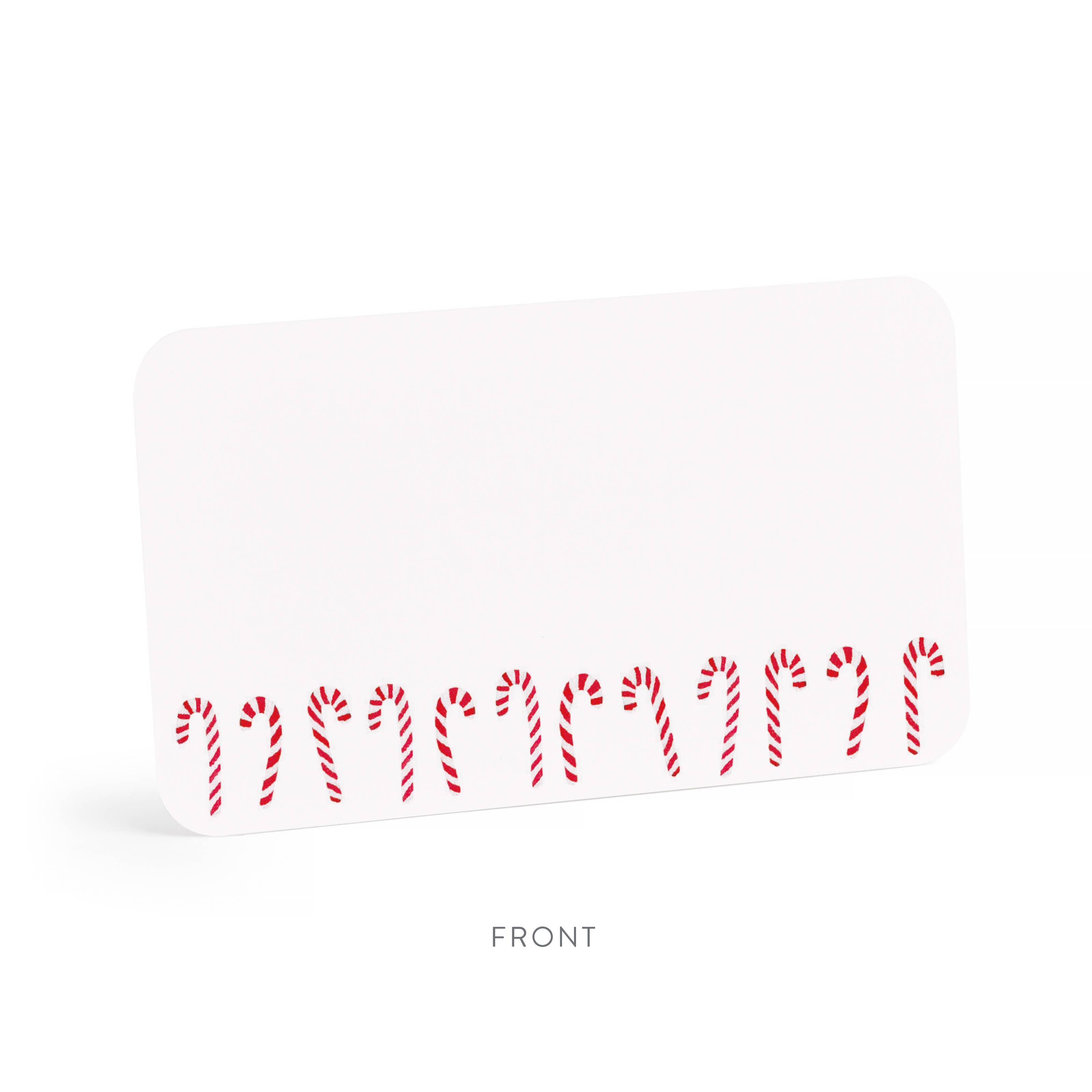 Candy Cane Little Notes® – Mini Notecard Pack, Set of 55