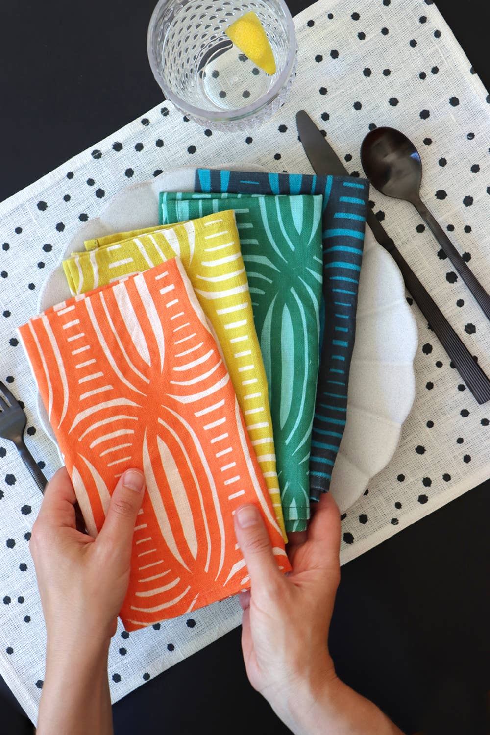 Summer Weave linen napkin, variety, SET OF 4