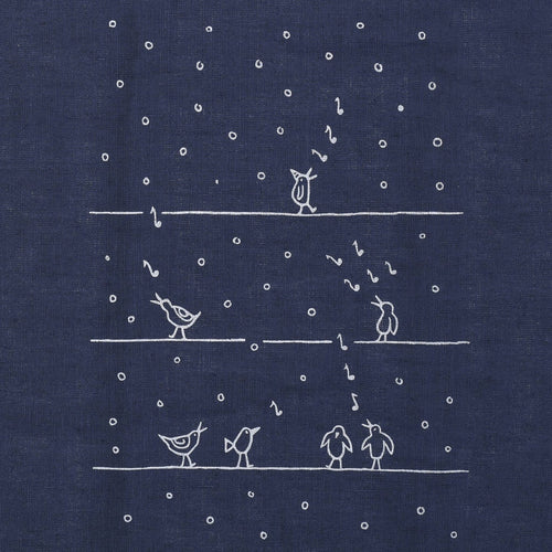 Birds on a wire tea towel