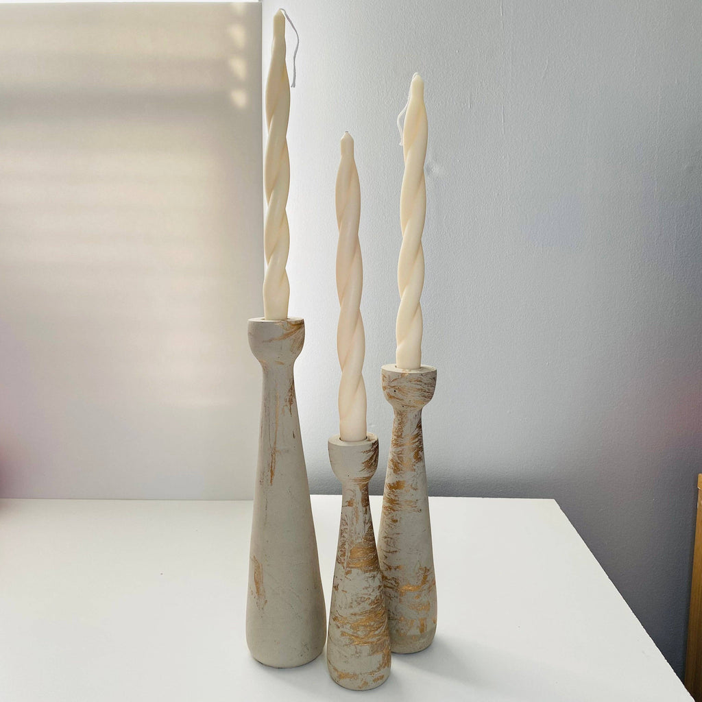 Candelabras- Taper Candle Trio |Taper Candle Holder Set of 3