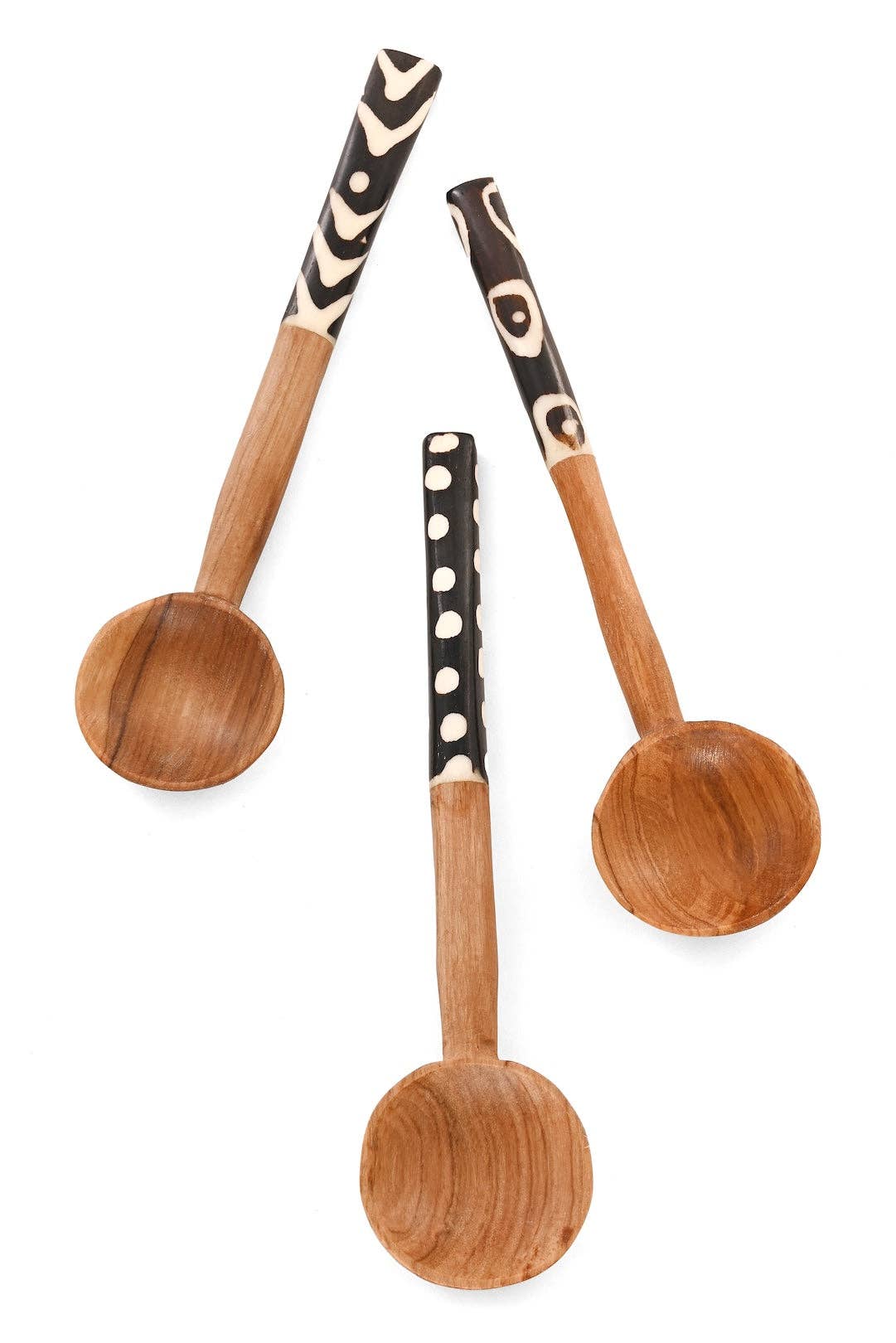 Hand Carved African Olive Coffee Spoon