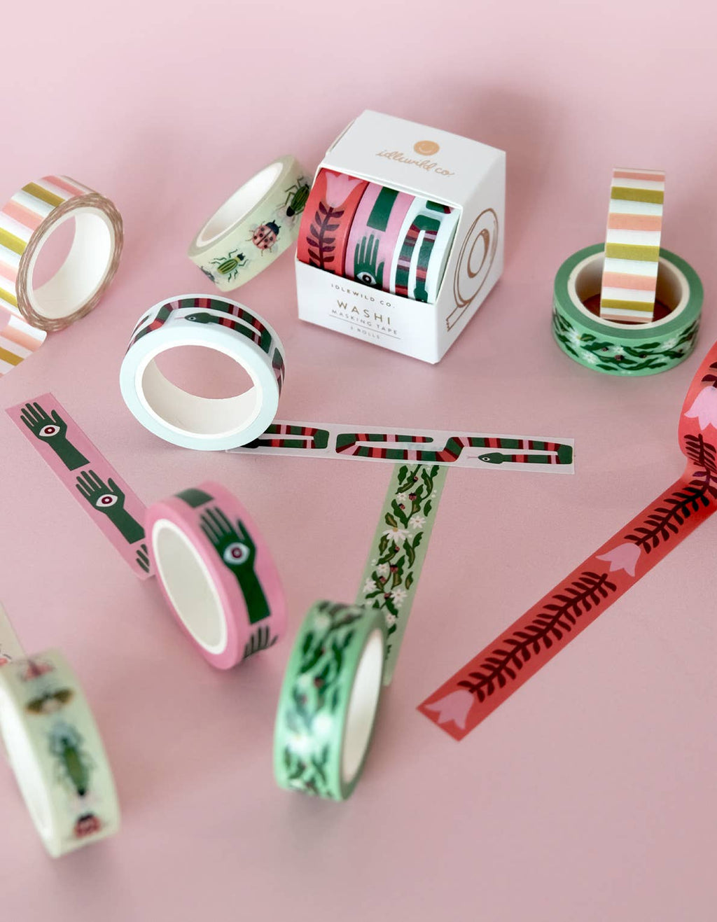 Washi Tape, Set of 3 | Entomologist Garden