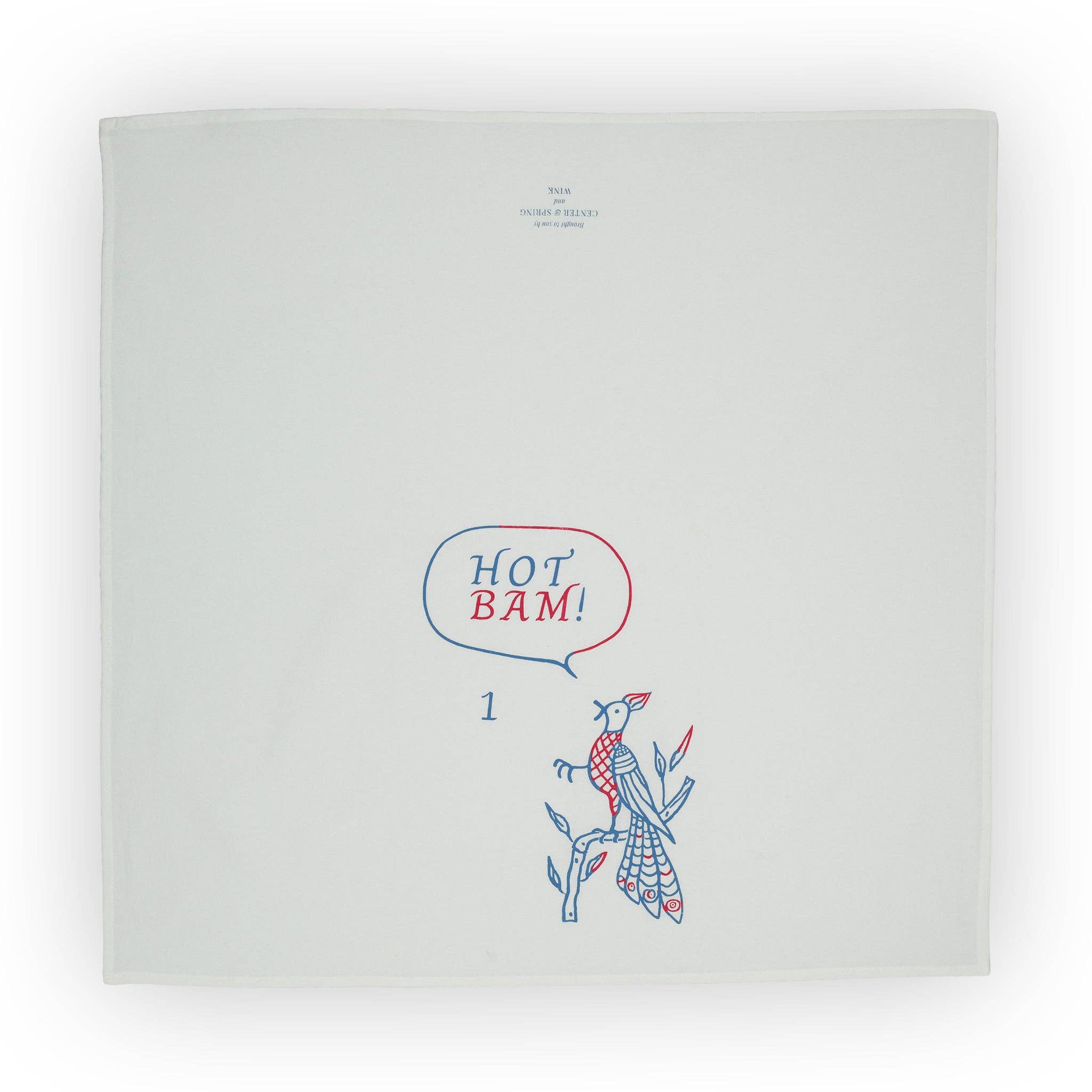 Hot bam mahjong tea towel
