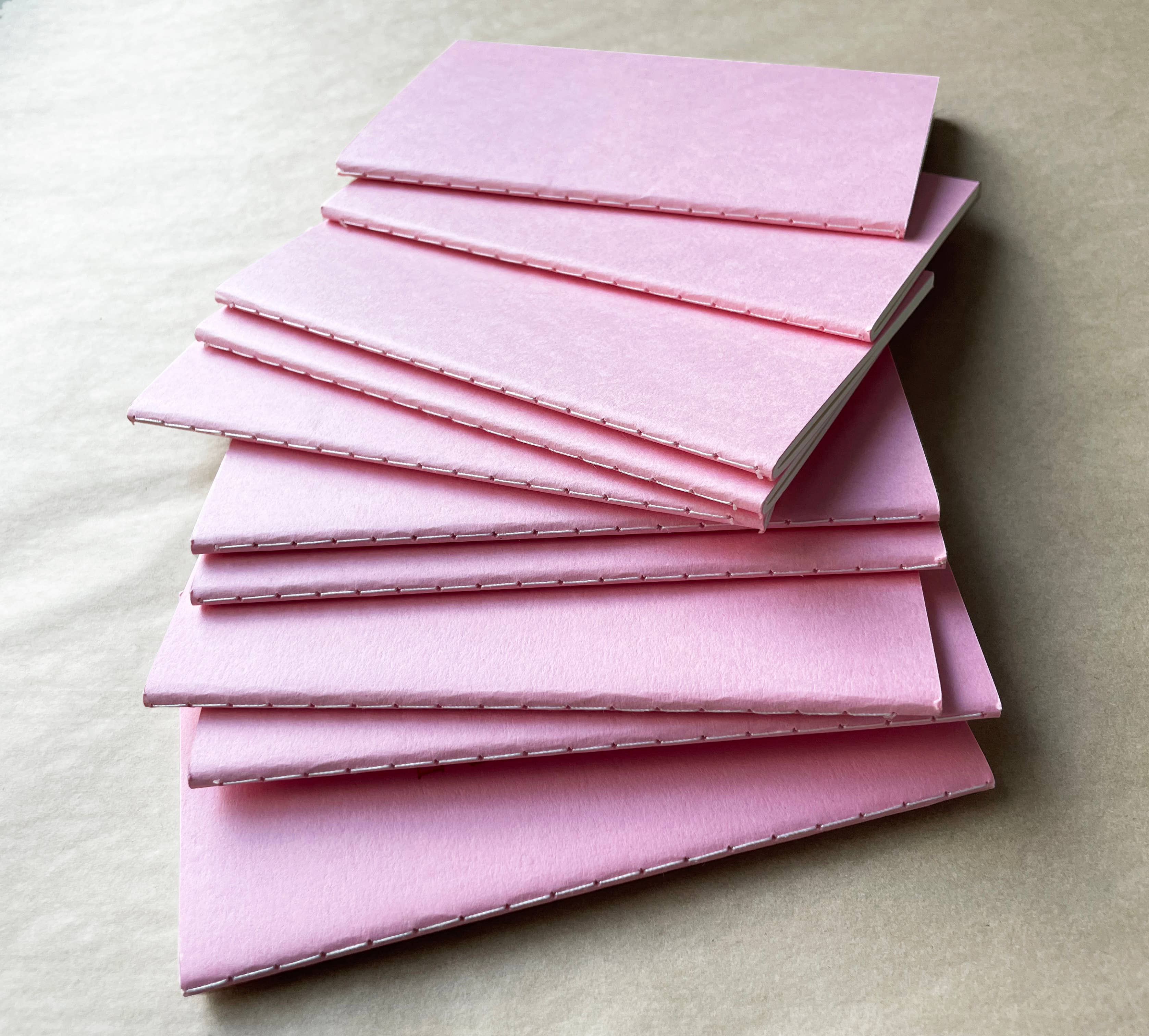 Blank Mini Saddle Stitch Notebooks | Stitched Booklets: Persimmon