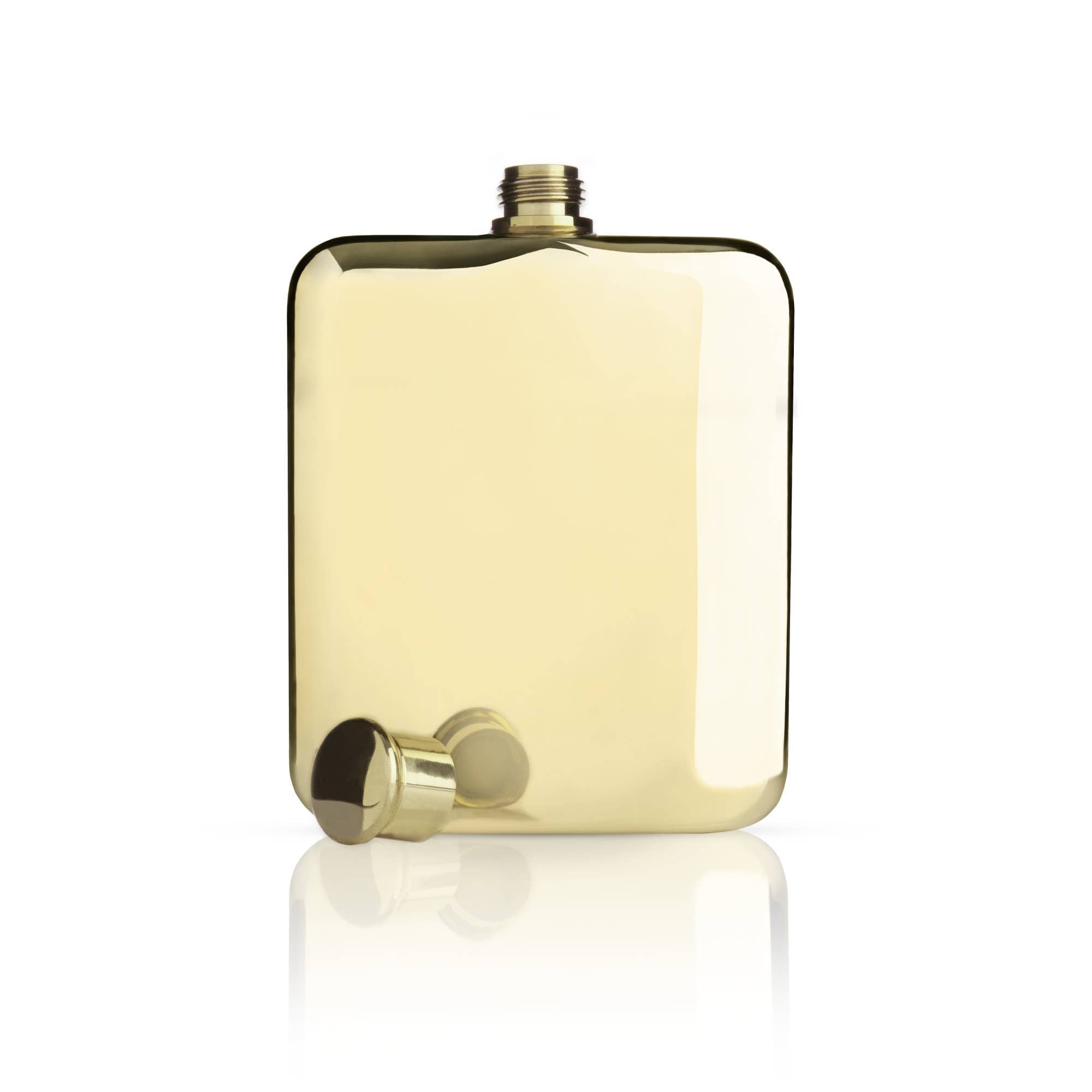 Belmont™ Polished Gold Plated Flask