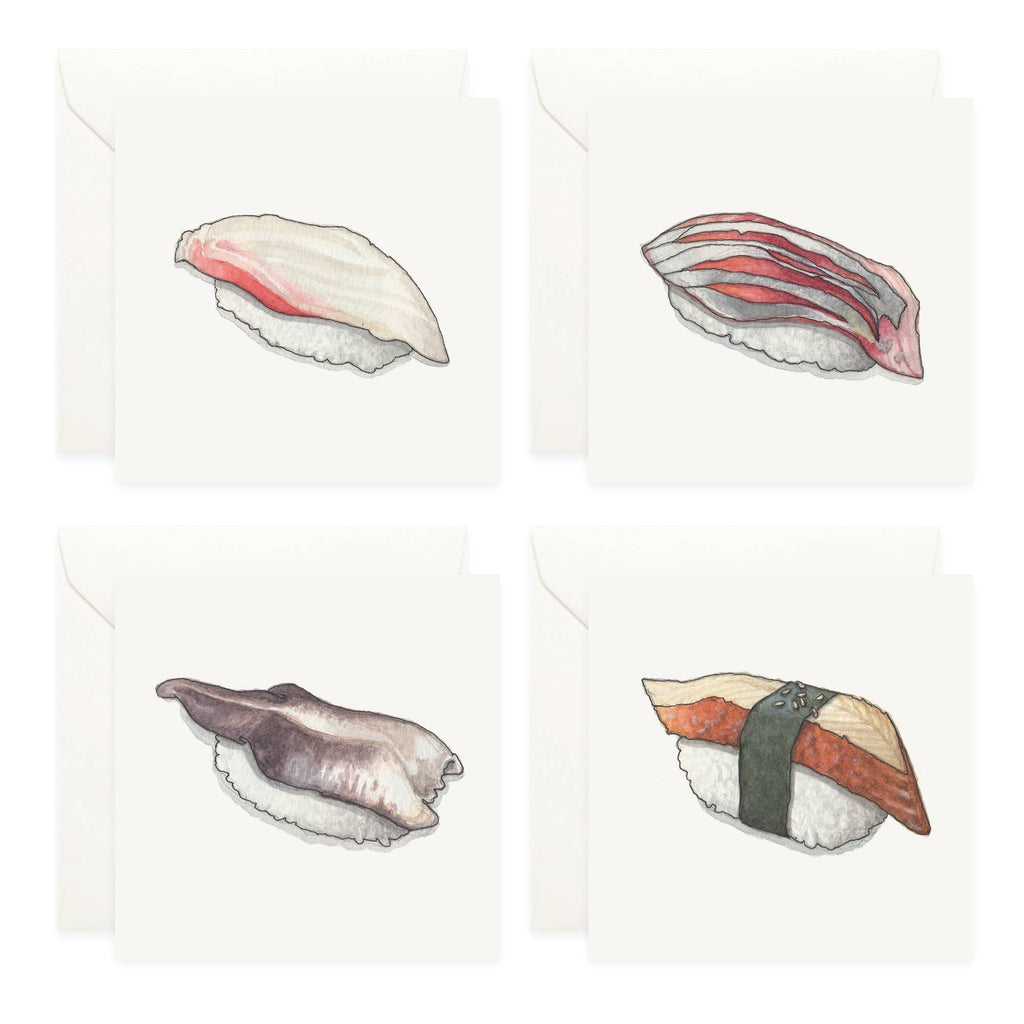 Mini Cards Set / Sushi . Nigiri