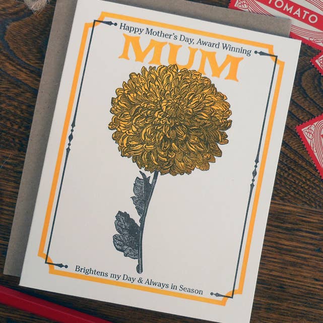 Vintage Mum Seed Pack Card