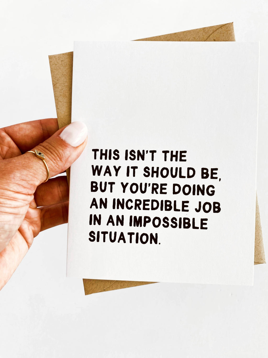 Isn't the Way It Should Be Encouragement Sympathy Card