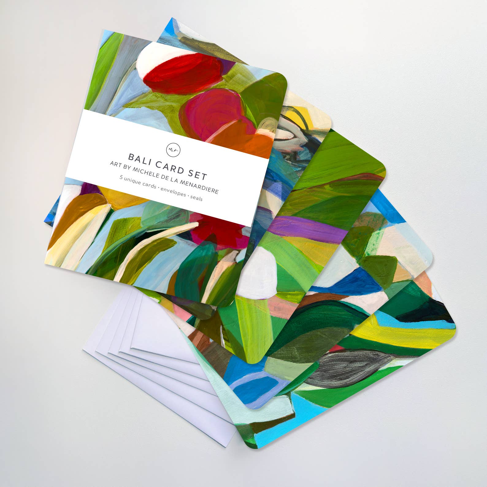 Abstract Botanica Card Set – Bali (5 Cards)