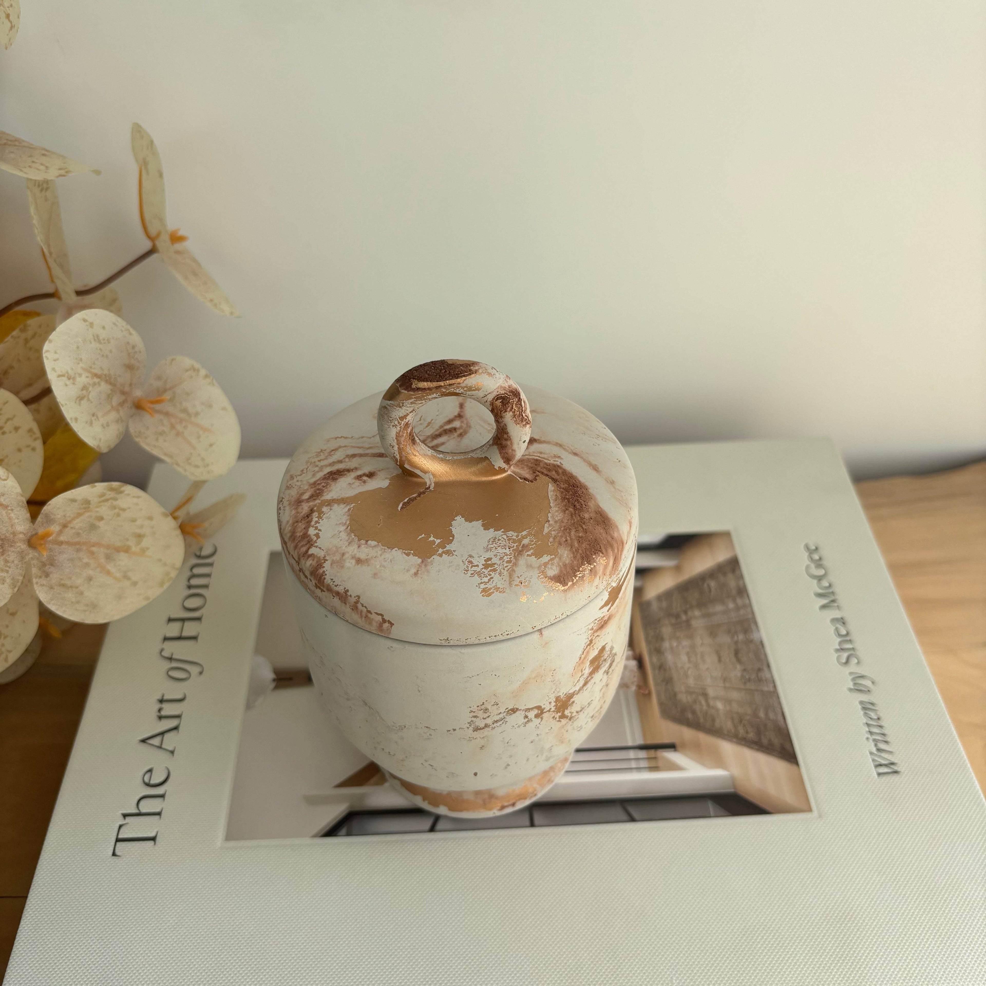Calista - Vessel | Concrete Canister | Cotton Jar
