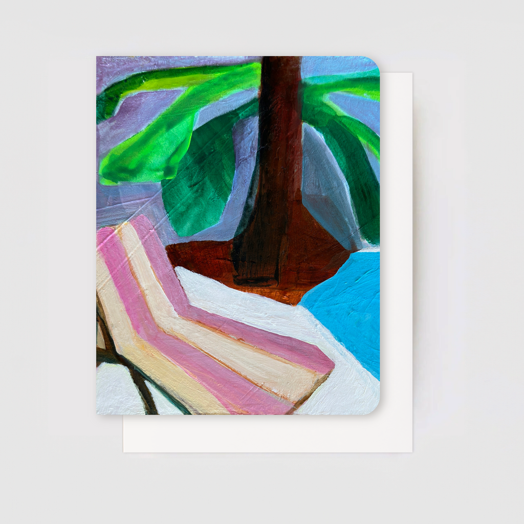 Travel-Inspired Abstract Art Card Set  – Paradise (Set of 5)