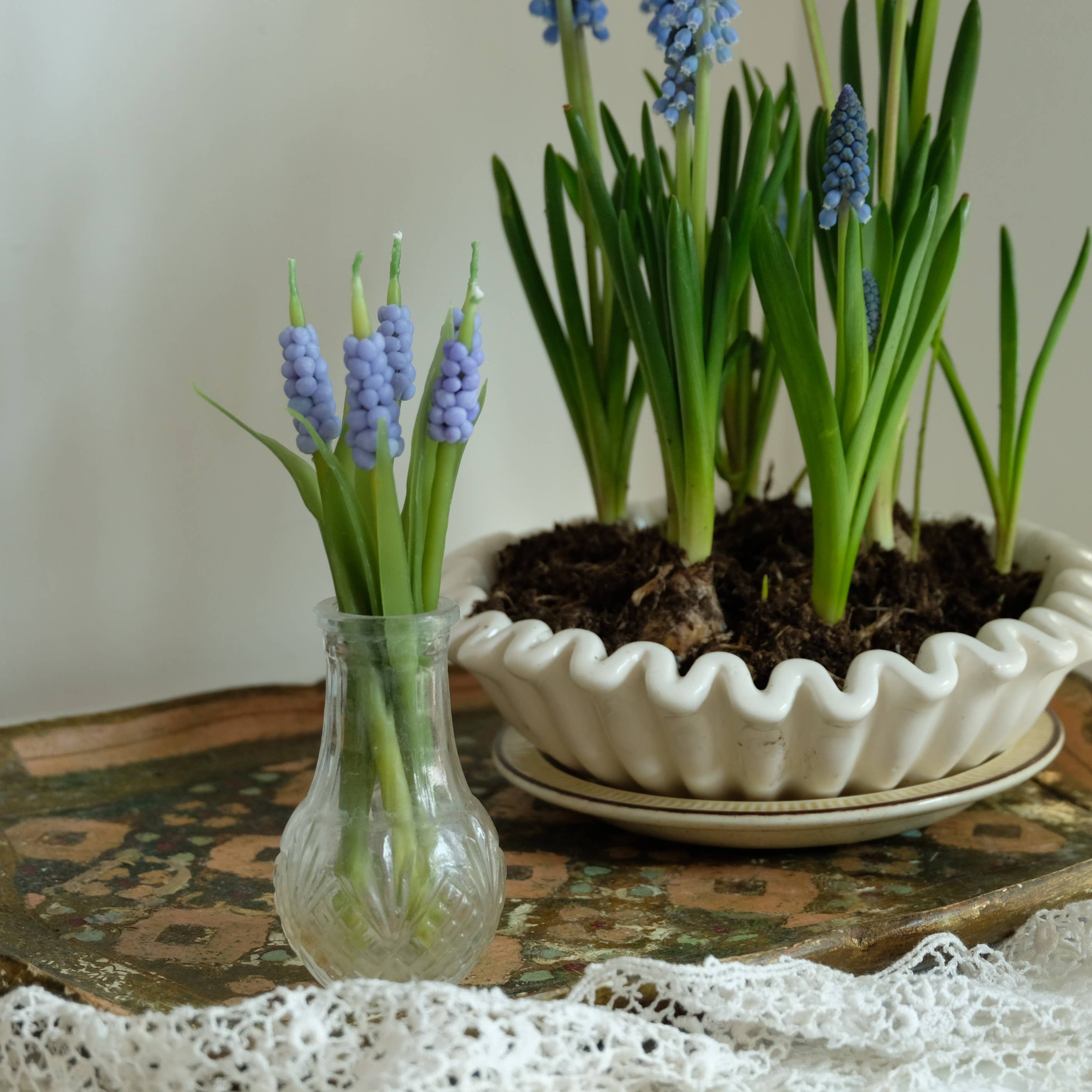 Muscari Flower Birthday Candles – Set of 5