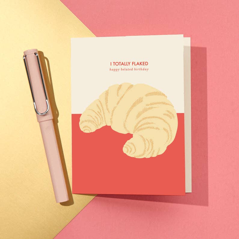 Croissant Flaky Belated Birthday