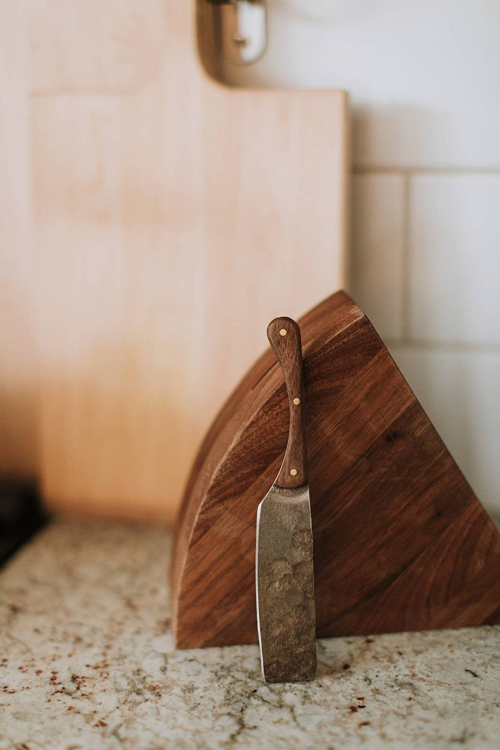 The Cheese Block with Hand Forged Spreader